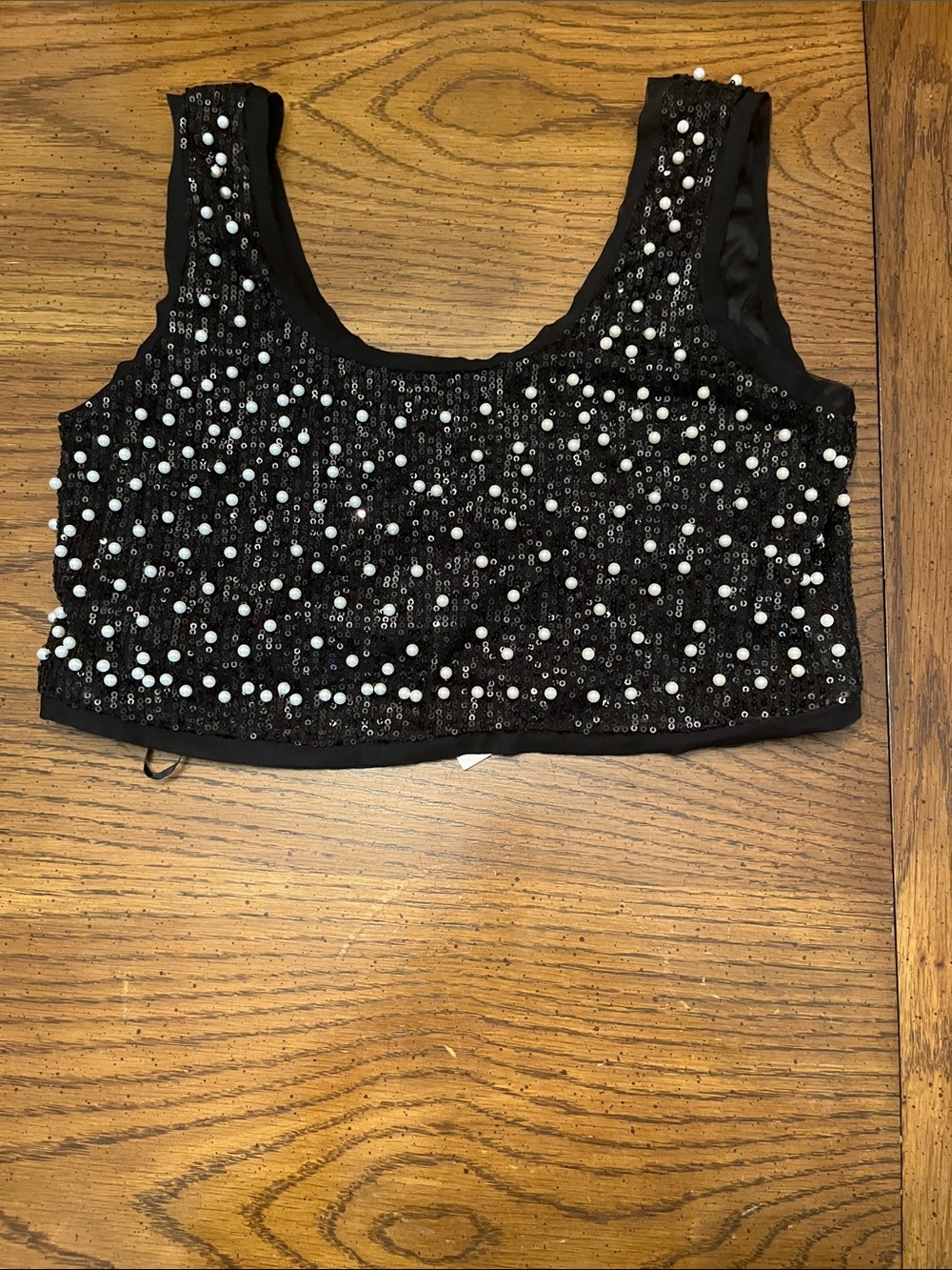 Mable Black Beaded Tank Top, size small, new with‎ tags